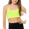 Malibu Sugar Kids'  Solid Bra Cami In Green