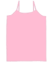 Malibu Sugar Girls' Solid Full Cami - Big Kid In Pretty In Pink