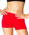 Malibu Sugar Solid Girl Boy Shorts - Big Kid 7-14 In Red