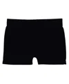 Malibu Sugar Girls' Solid Boy Shorts (4-6x) - Little Kid In Black