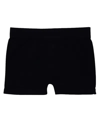 Malibu Sugar Girls' Solid Boy Shorts (4-6x) - Little Kid In Black