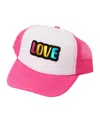 Malibu Sugar Trucker Hat With Patch - Little Kid In Pink
