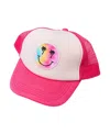 Malibu Sugar Trucker Hat With Patch - Little Kid In Pink