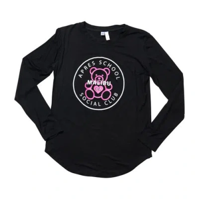 Malibu Sugar Kids'  Tunic Top With Apres Screen In Black