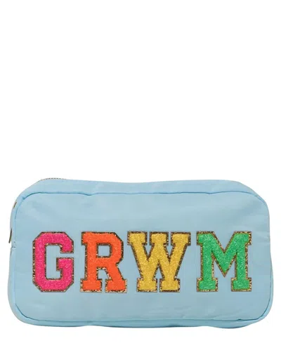 Malibu Sugar Kids' With Grwm Patch Nylon Pouch In Blue