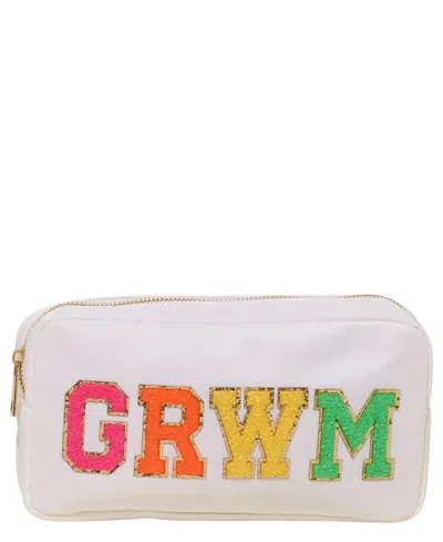 Malibu Sugar Kids' With Grwm Patch Nylon Pouch In White