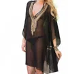 Malibutique Goddess Kaftan Coverup In Black In Black