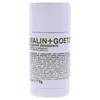 Malin + Goetz Bergamot Deodorant By  For Unisex - 2.6 oz Deodorant In Silver Tone