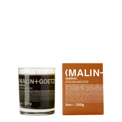 Malin + Goetz Malin+goetz Leather Scented Candle In Brown