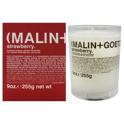 Malin + Goetz Scented Candle - Strawberry By  For Unisex - 9 oz Candle In Multi