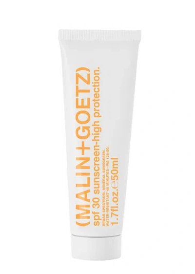 Malin + Goetz Malin+goetz Spf30 High Protection Sunscreen 50ml In White