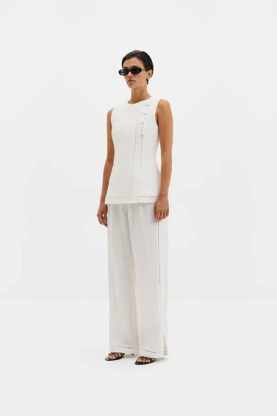 Malina Alessandra Button Detailed Trousers In Black
