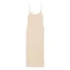 Malina Claudine Knitted Beach Dress In Neutral