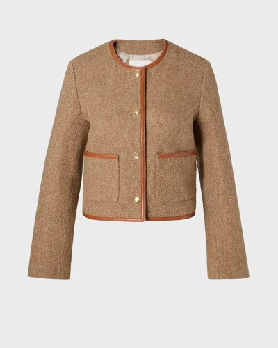 Malina Jacka Ninette Dressed Wool Taupe In Brown