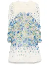 Malina Womens Ditsy Leoni Floral-print Silk-blend Mini Dress In 中性色