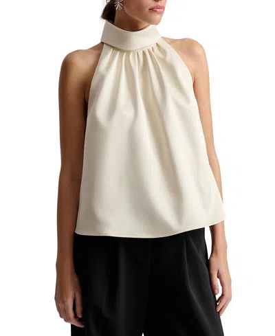 MALINA MINEA SATIN HALTERNECK TOP