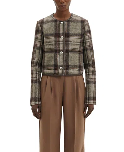 MALINA NINETTE TAILORED WOOL CROP JACKET