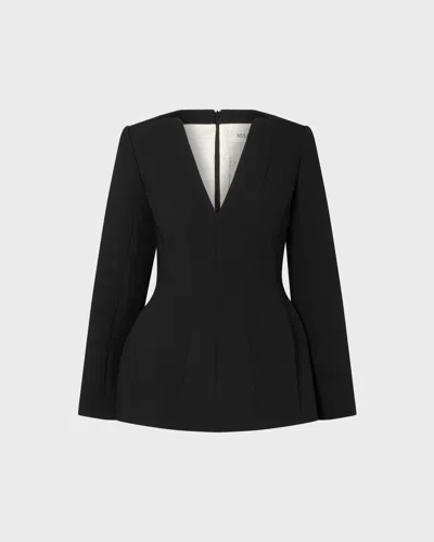 Malina Ninni Cut-out Shoulder Hourglass Top Svart In Multi