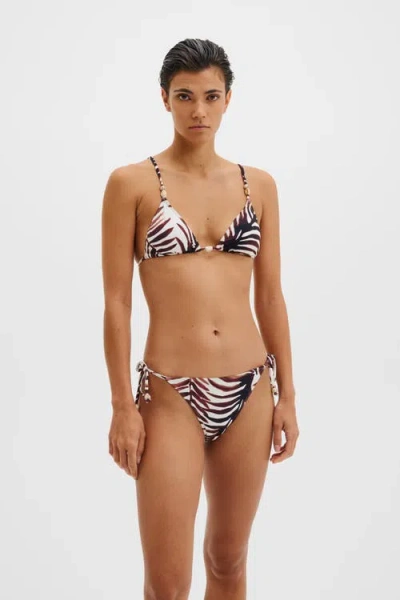 Malina Sanja Beaded Tie Bikini Bottoms In Multi
