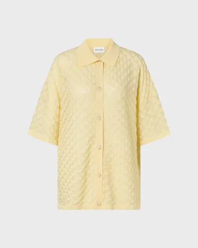 Malina Shirt Moa Knitted In Yellow