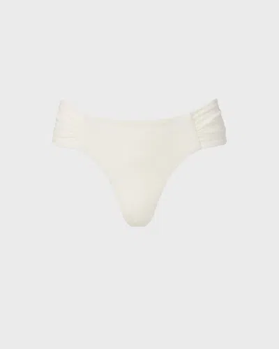 Malina Signature Low Rise Bikini Bottoms Vanilj In White