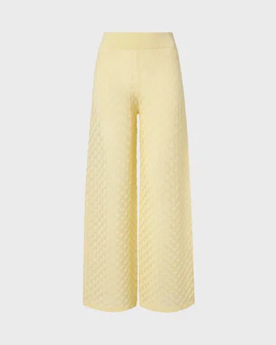 Malina Trousers Alissa Knitted In Yellow