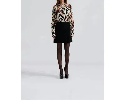 Malina Women's Farrah Boucle Mini Skirt In Black
