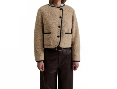 Malina Women's Nylah Wool Blend Jacket In Brown In Neutral