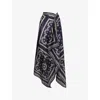 Malina Womens Graphic-print Silk Sarong Monogram In Bandana