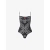 Malina Womens Mandy Bamboo-ring Bandeau Swimsuit Bandana Xs In Bandana