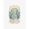 Malina Womens Ditsy Leoni Floral-print Silk-blend Mini Dress In Ditsy