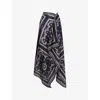 Malina Womens Graphic-print Silk Sarong Monogram In Monogram