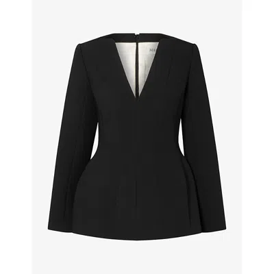 Malina Womens Ninni Sculpted Woven Top Black