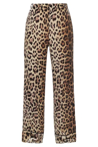 Maliparmi - Trousers - 460724 - Black/beige In Animal Print