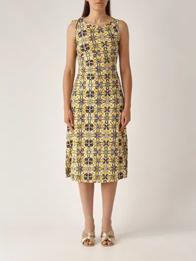 Maliparmi Abito Caleido Dress In Yellow