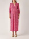 Maliparmi Abito Summer Coral Dress In Pink