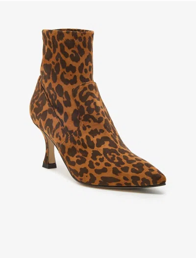 Maliparmi Animal Print Suede Boot In Brown