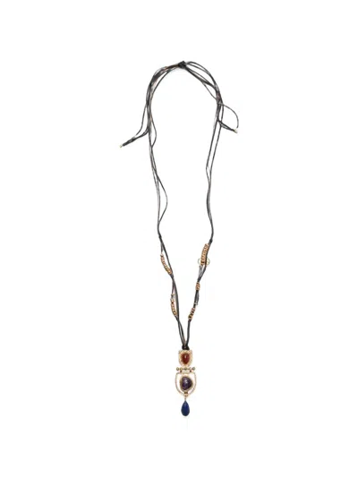 Maliparmi Artic Glow Pendant Necklace In Animal Print