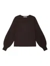 Maliparmi Balloon-sleeve Sweater In Brown