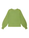 Maliparmi Balloon-sleeve Sweater In Green