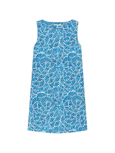 Maliparmi Bateau-neck Flared Dress In Blue