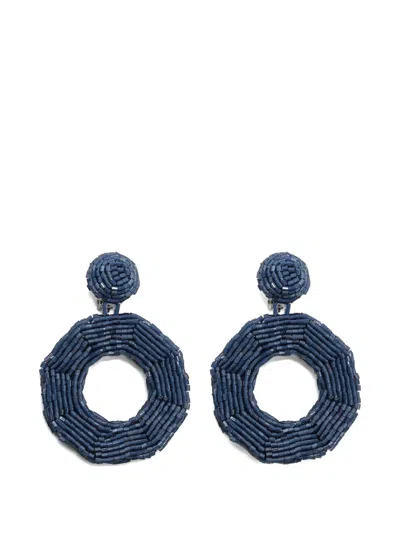 Maliparmi Beaded Earrings In Blue