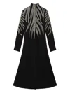 Maliparmi Beaded-embellishment Midi Dress In Black