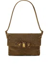 Maliparmi Beaded-embellishment Shoulder Bag In Brown