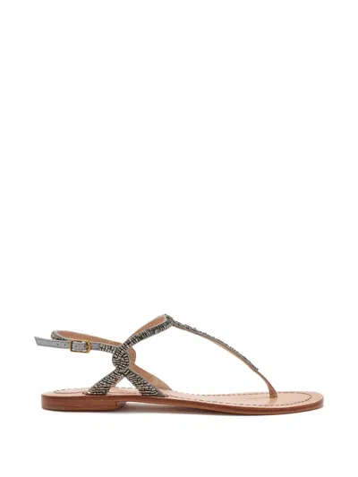 Maliparmi Beaded Sandals In Multi