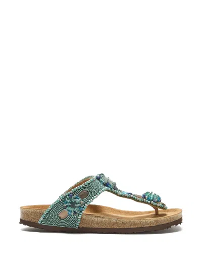 Maliparmi Beaded Sandals In Multi
