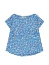 Maliparmi 보트 넥 프린트 티셔츠 In Blue
