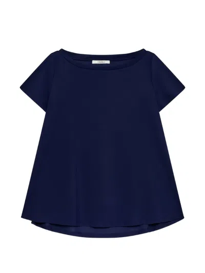 Maliparmi 보트 넥 티셔츠 In Blue
