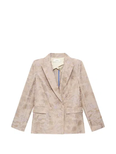 Maliparmi Breeze D' Été Jacquard Jacket In Neutral