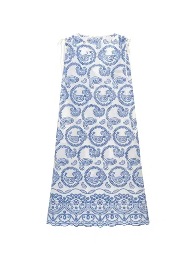 Maliparmi Broderie Anglaise Dress In Blue